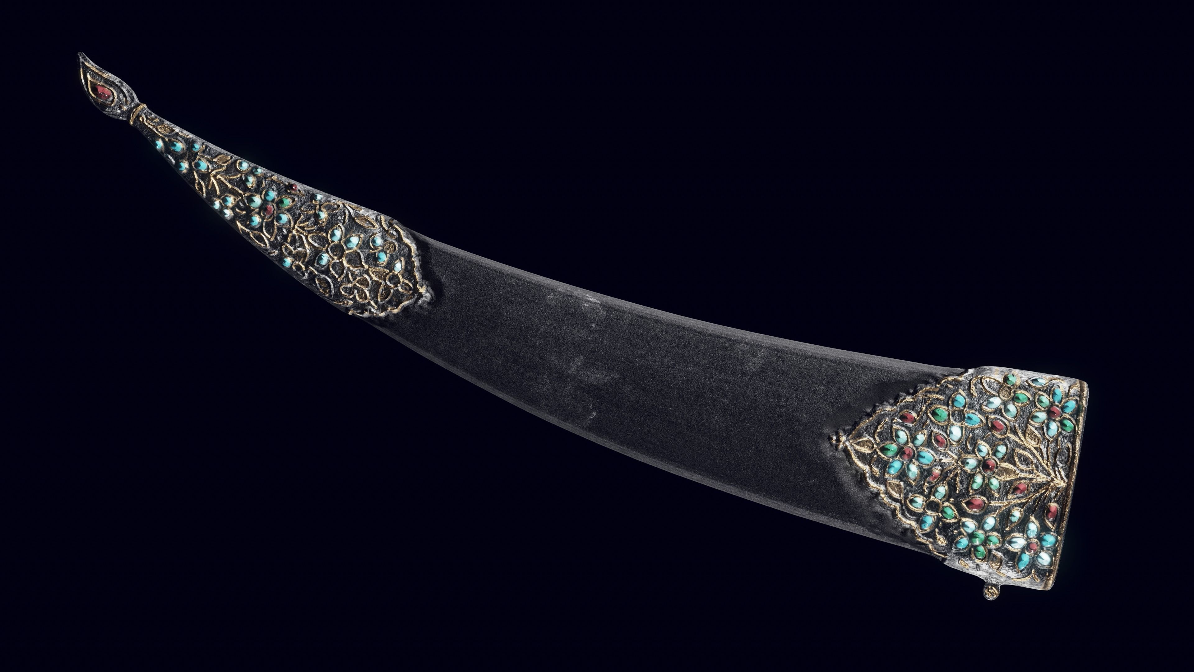 ancient indian dagger 3D model_4