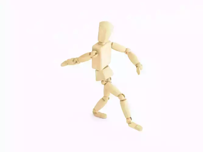 Wooden toy man