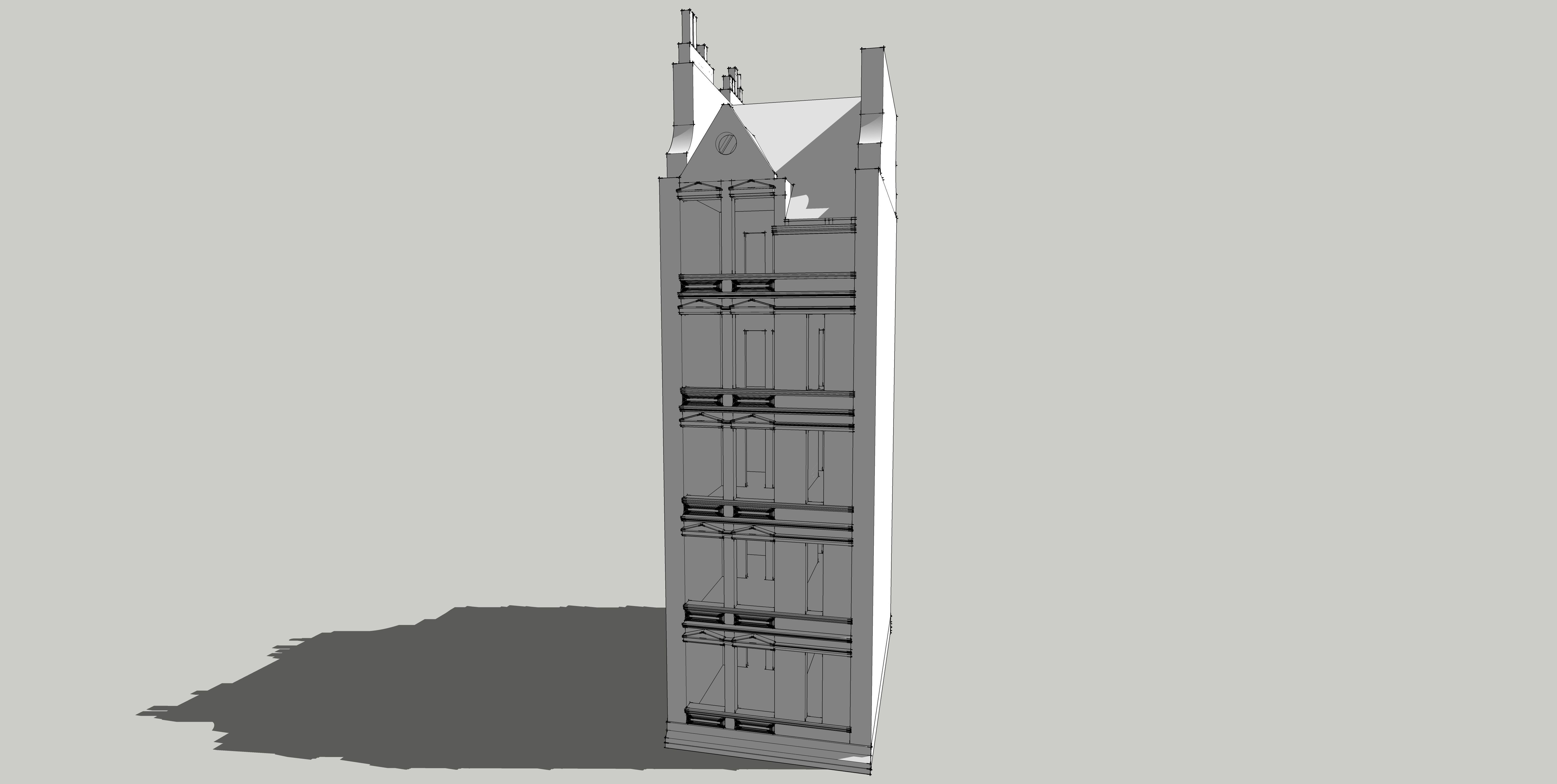 House-4 tall building 3D model_3