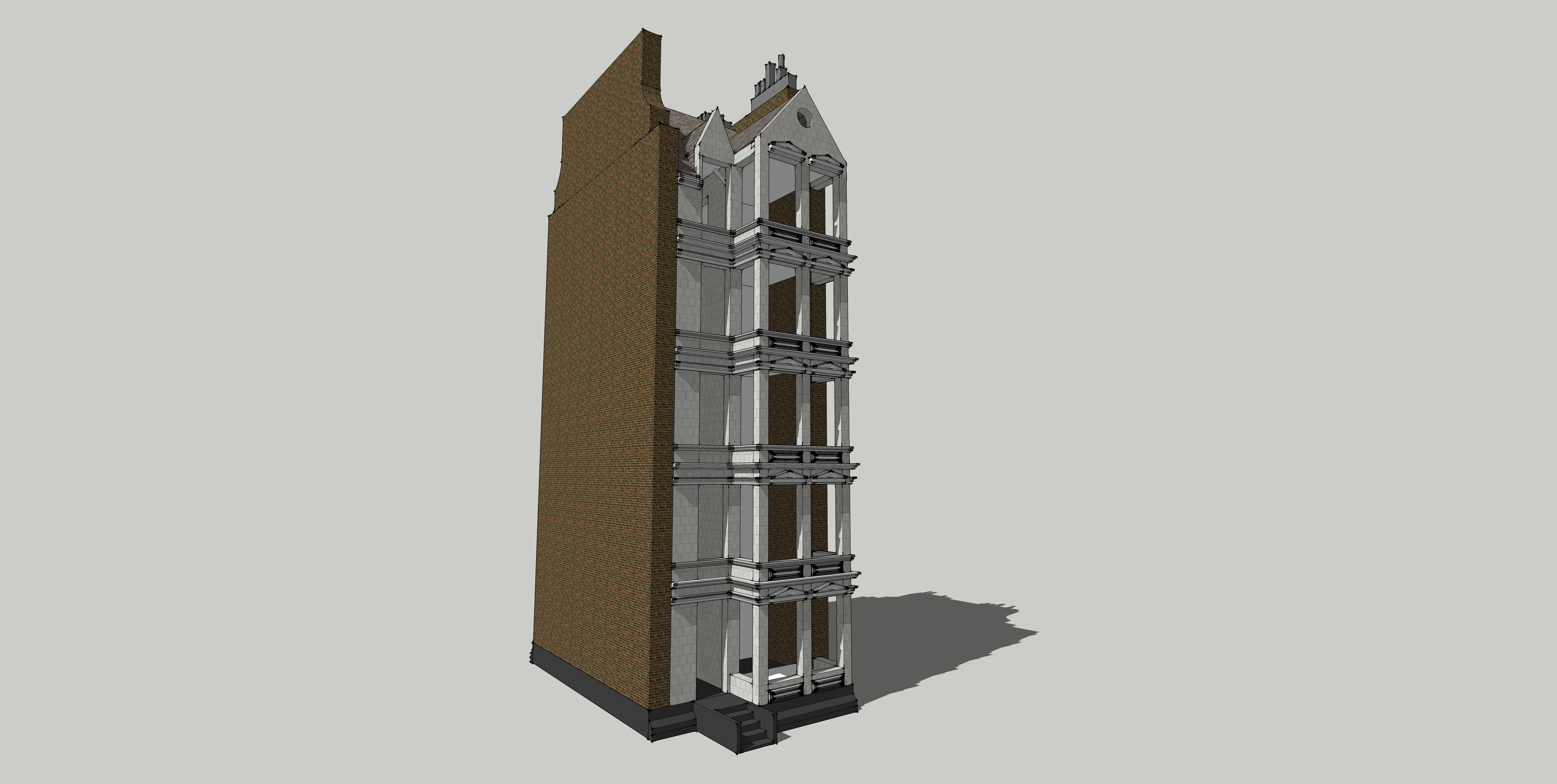 House-4 tall building 3D model_9