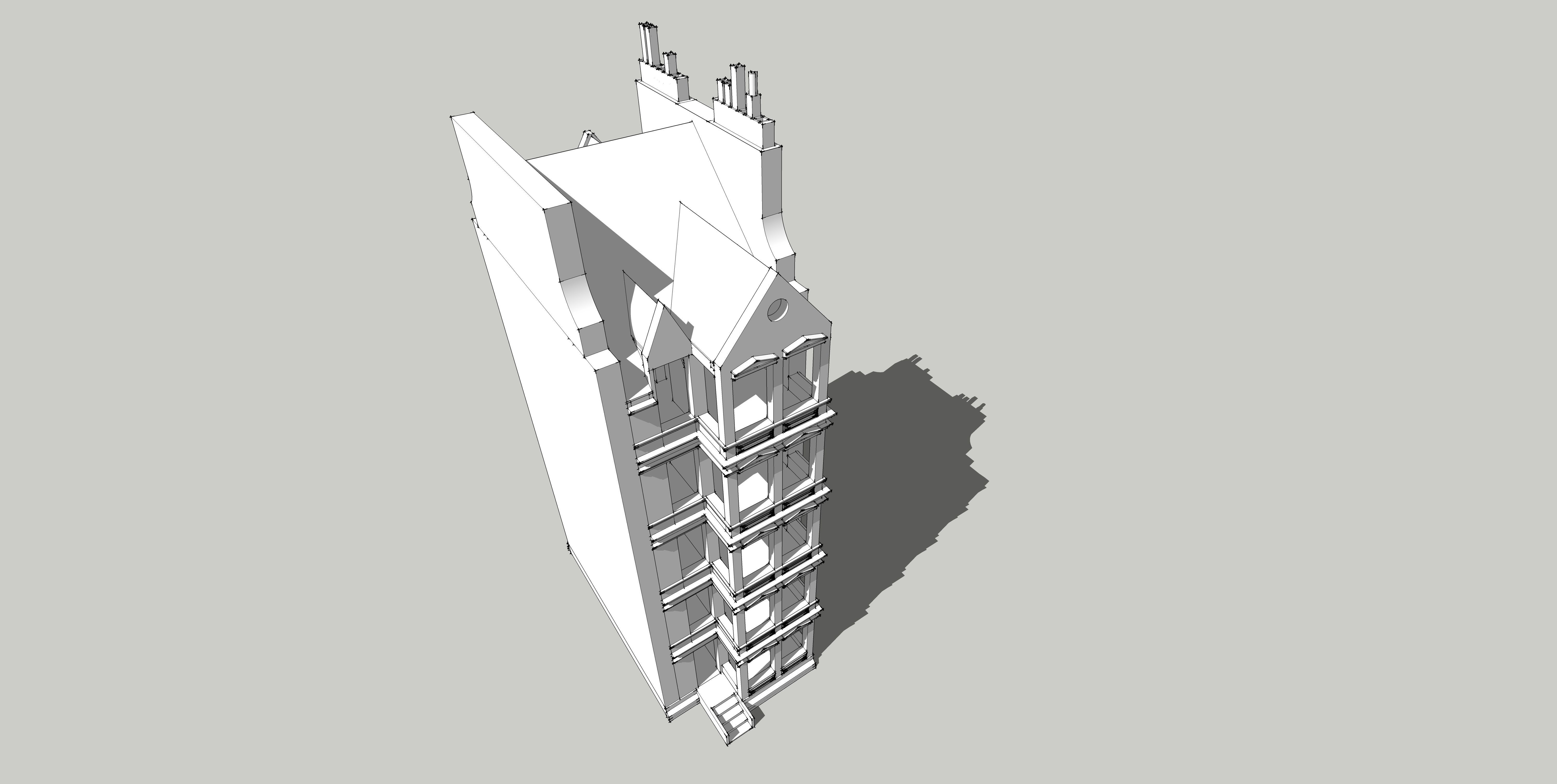 House-4 tall building 3D model_2