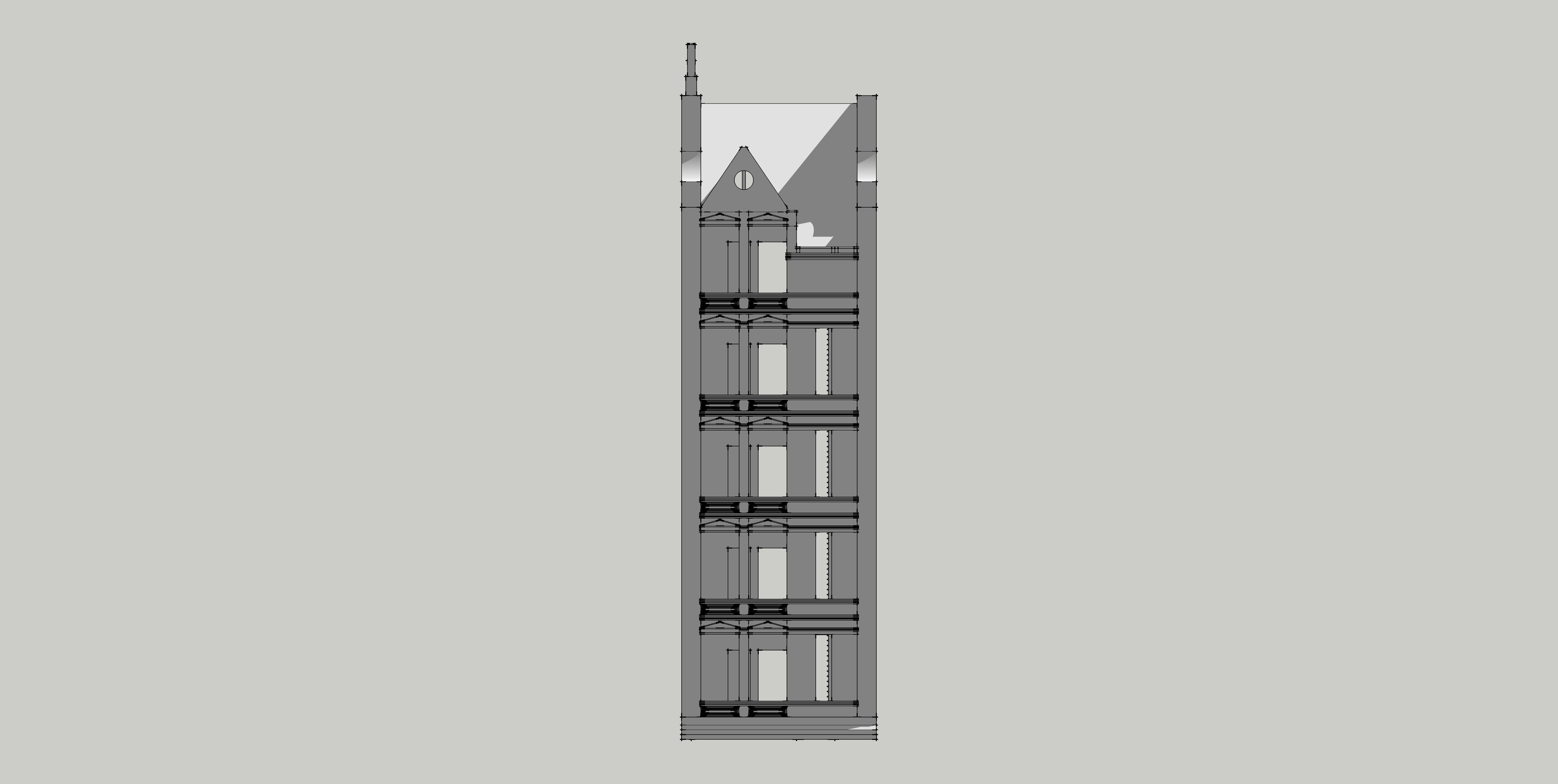 House-4 tall building 3D model_7