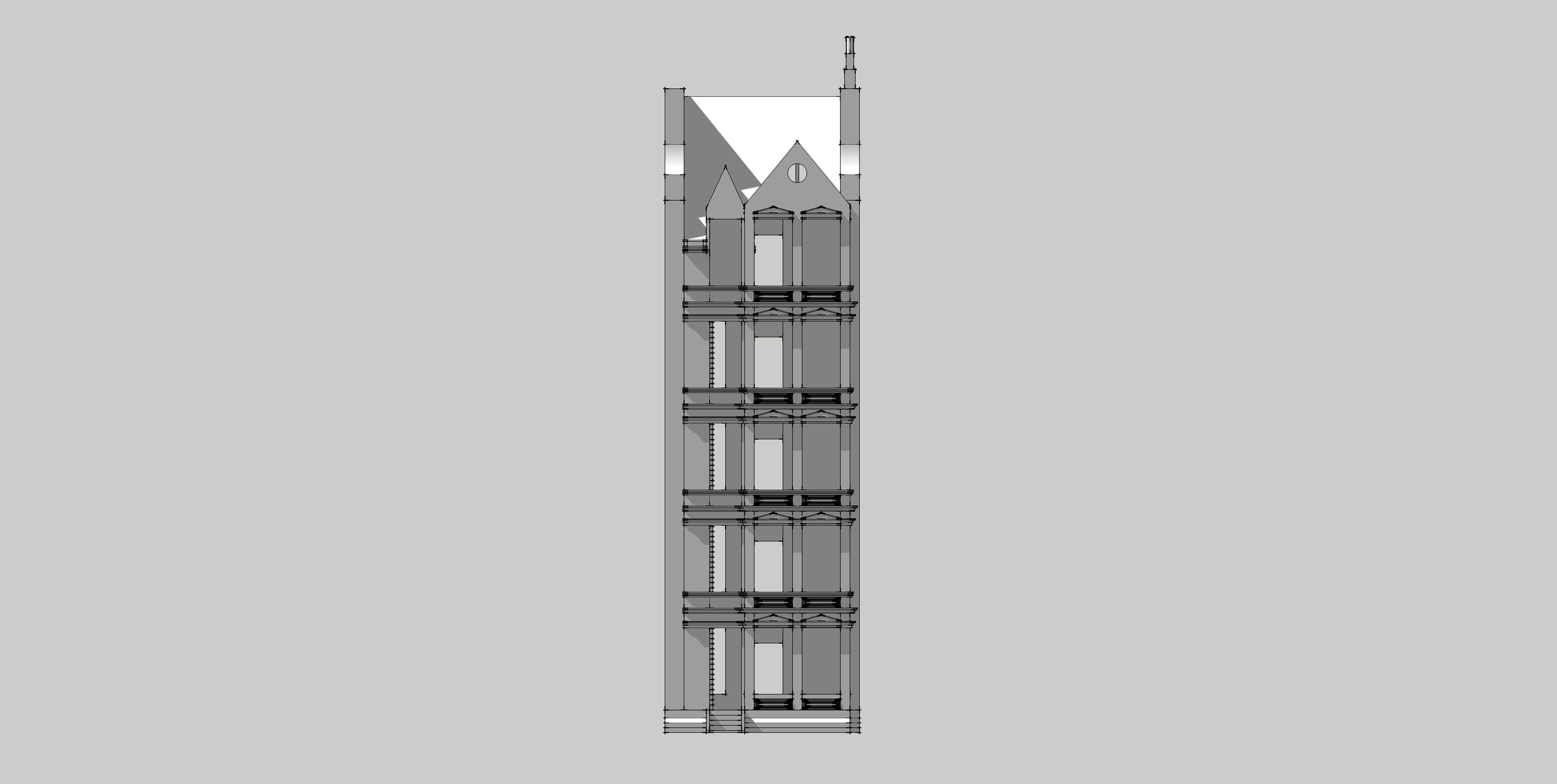House-4 tall building 3D model_5