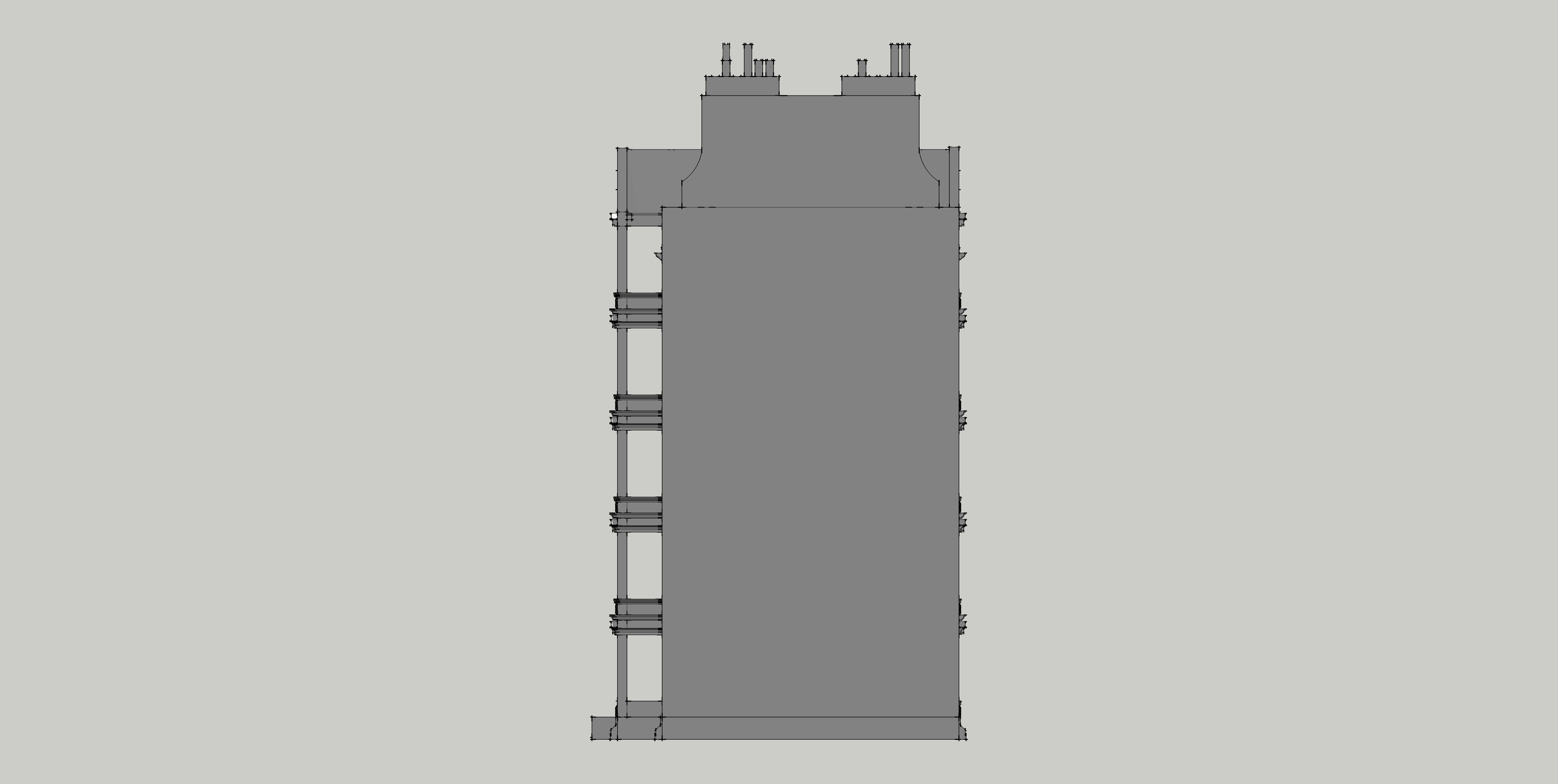 House-4 tall building 3D model_6