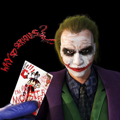 Joker from knight 3D model
