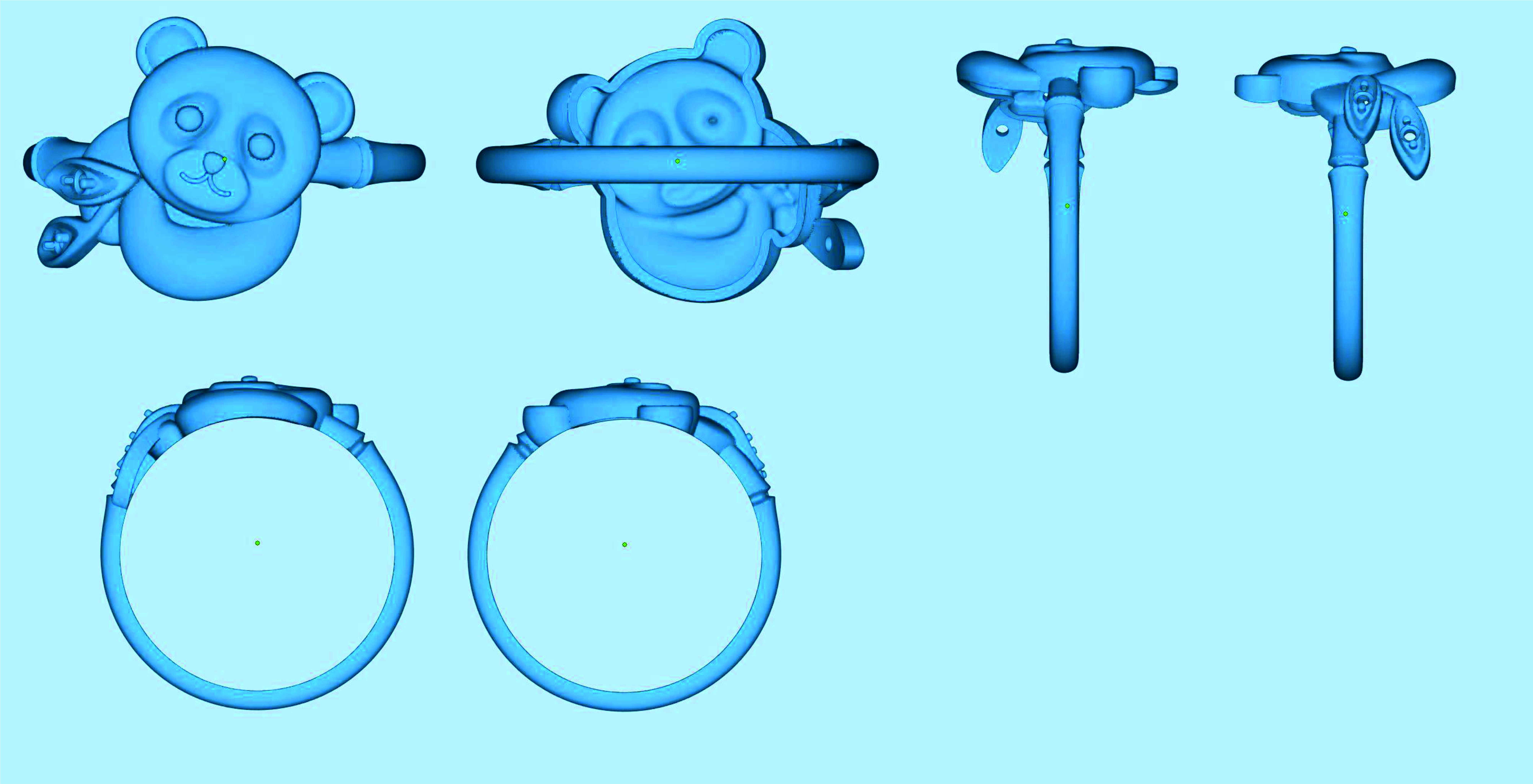 Baby panda collection 3D print model_2