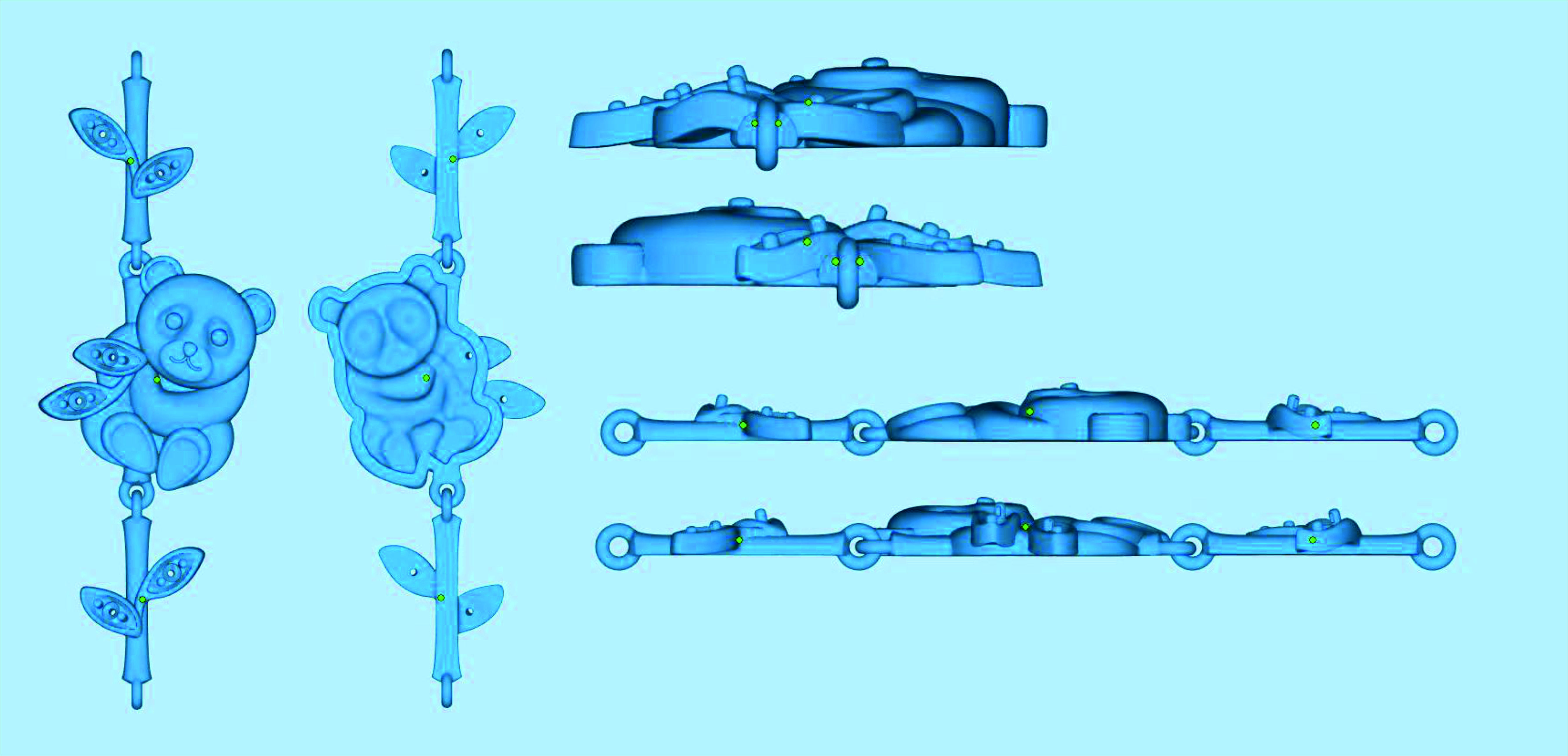 Baby panda collection 3D print model_6