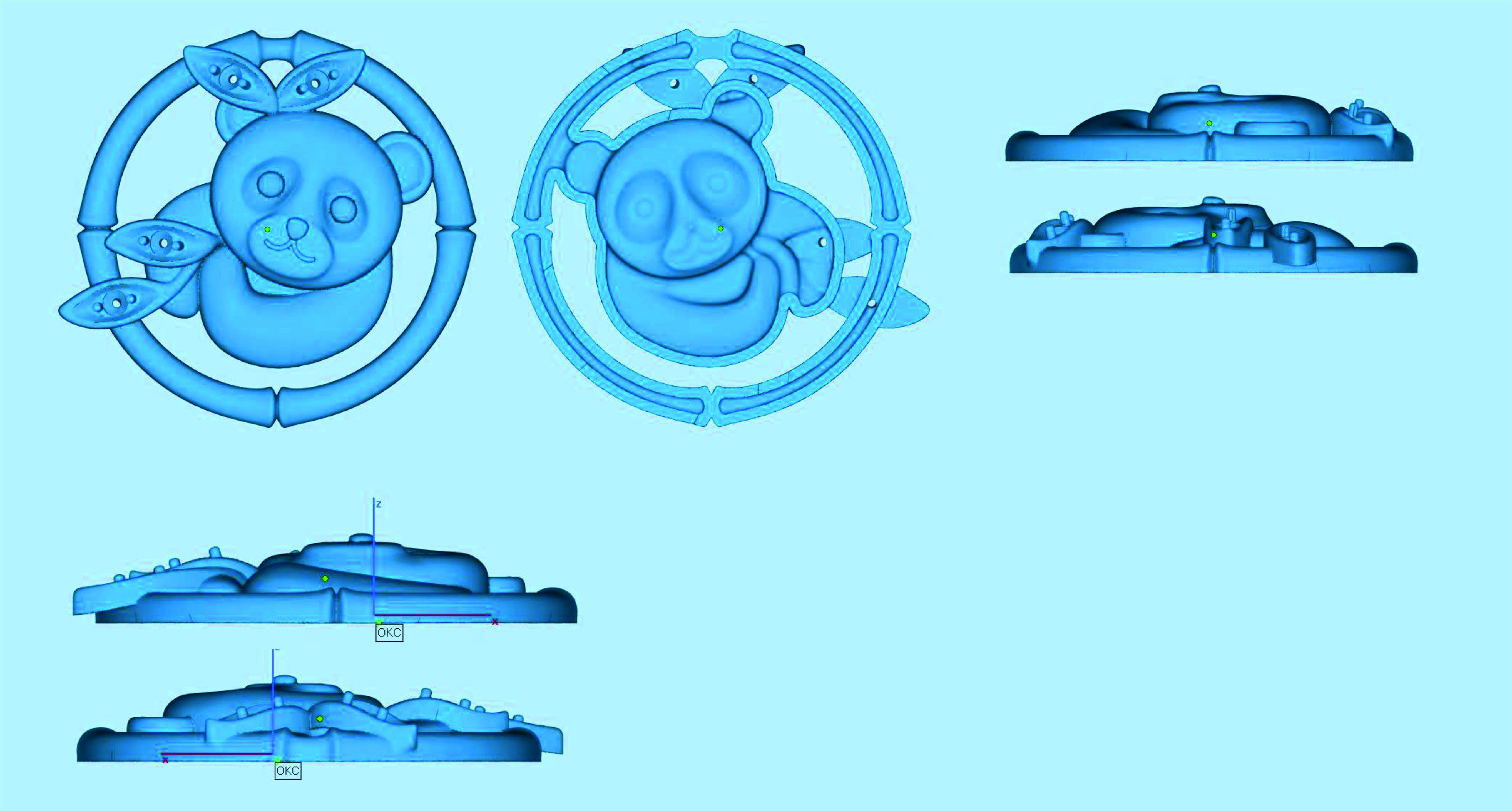 Baby panda collection 3D print model_3