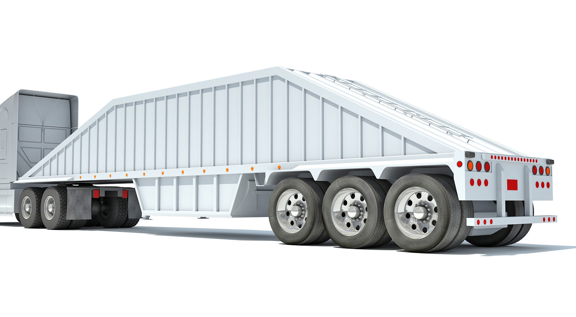 Bottom Dump Truck 3D model_12