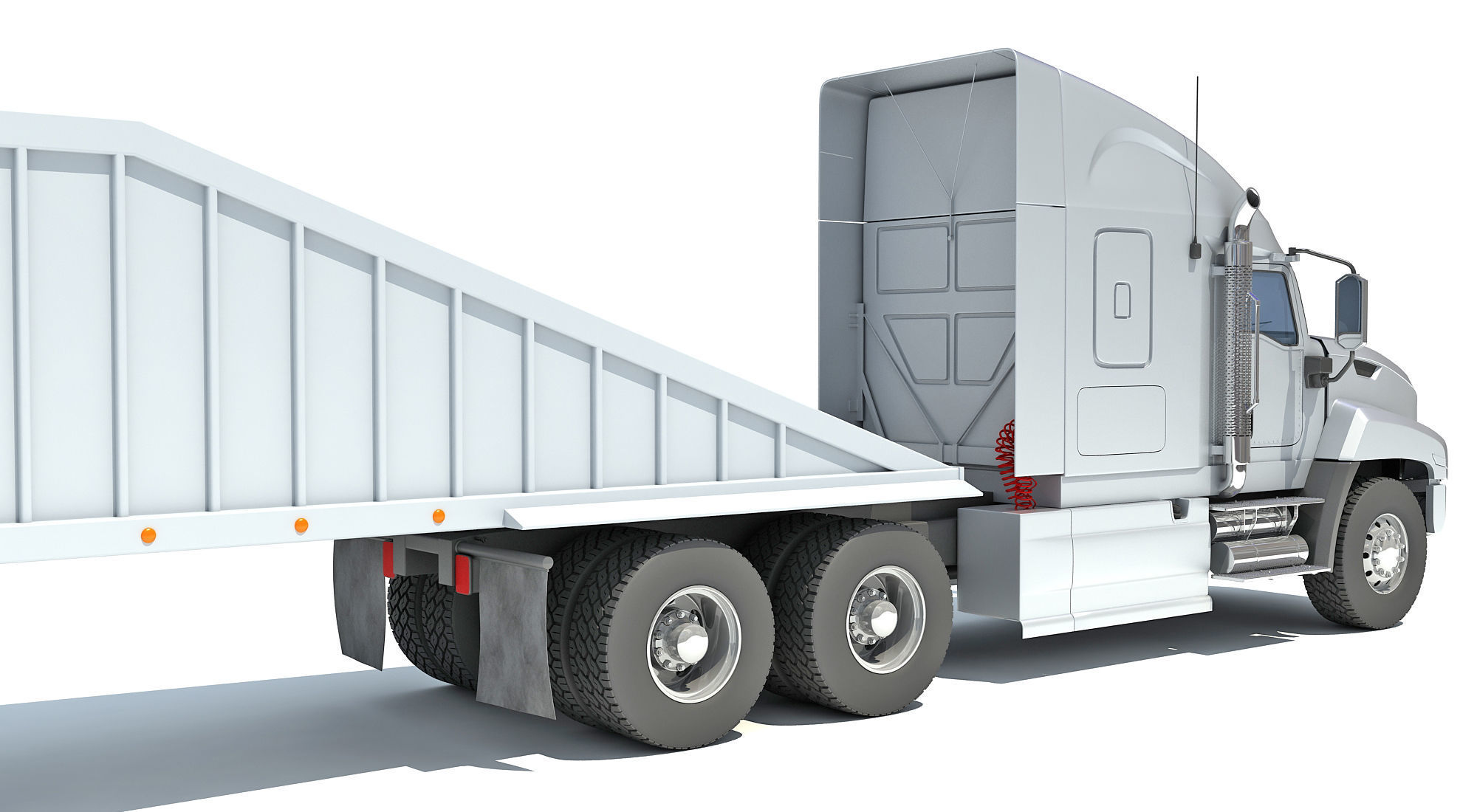 Bottom Dump Truck 3D model_10