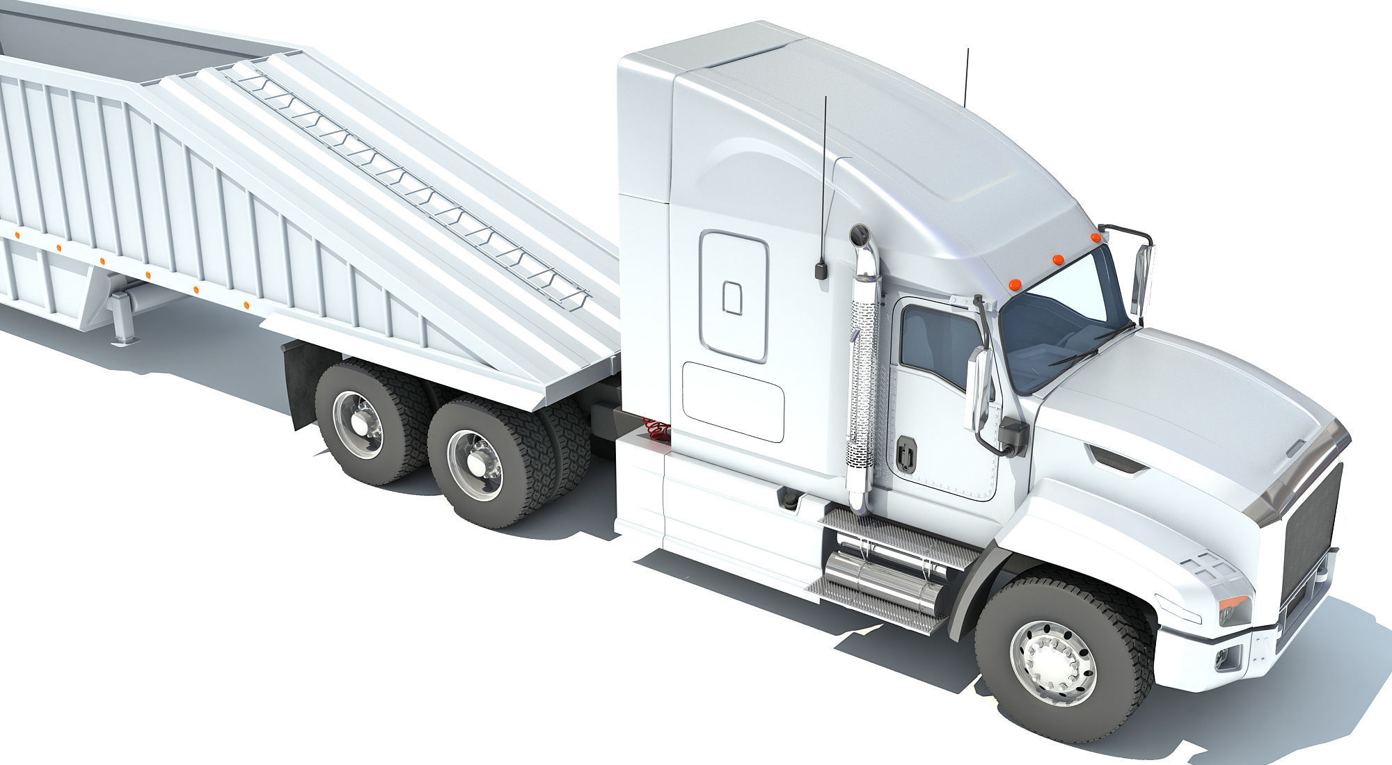 Bottom Dump Truck 3D model_13