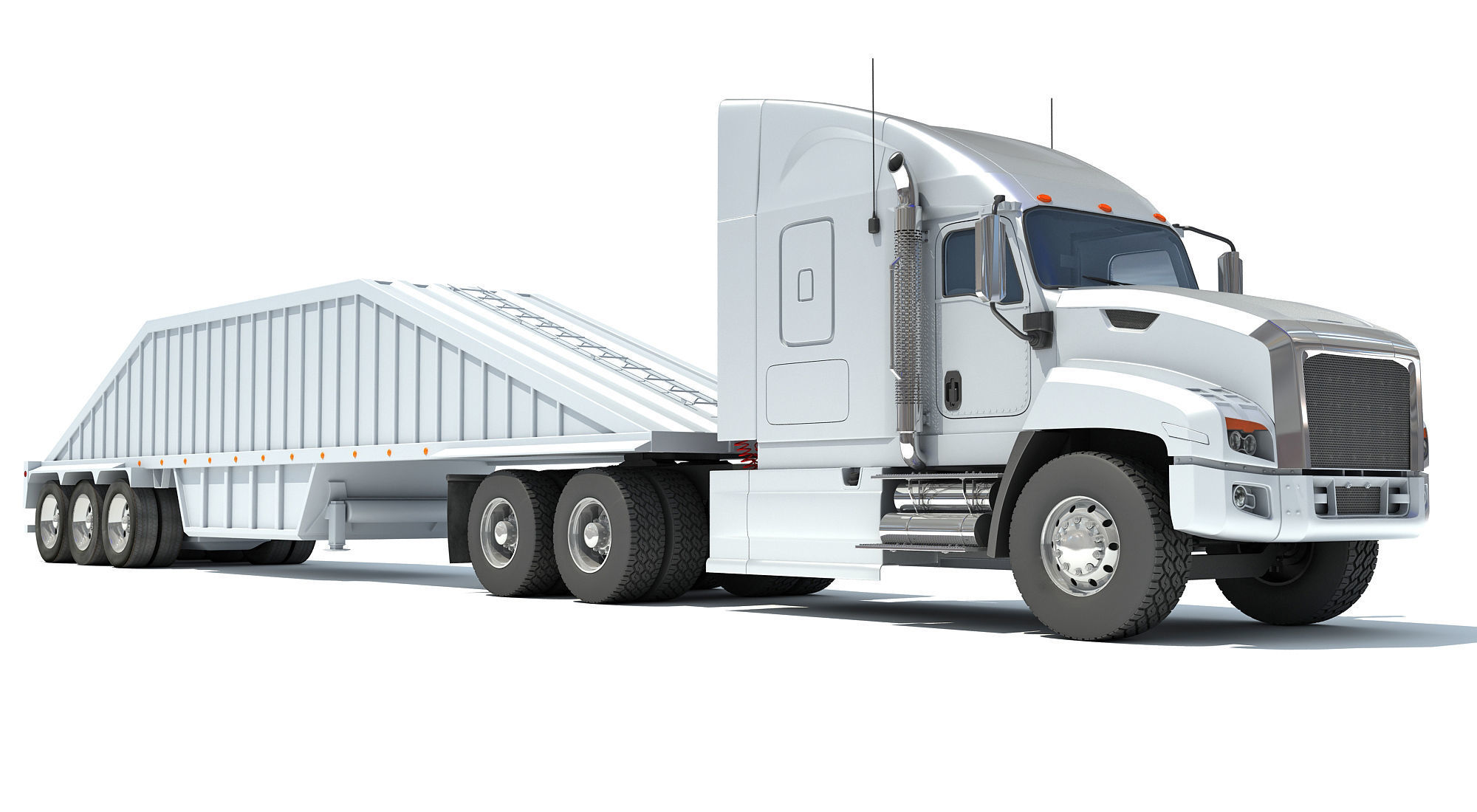 Bottom Dump Truck 3D model_7