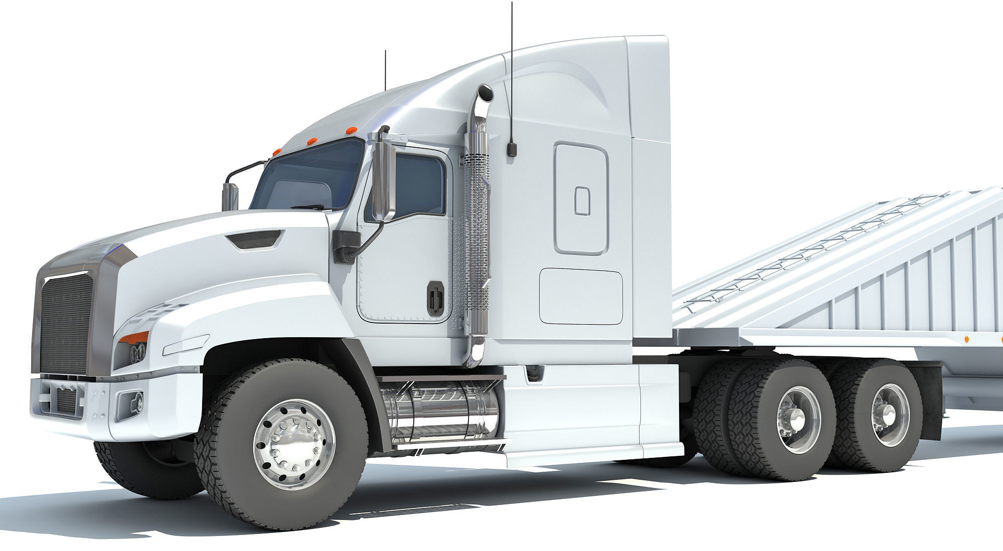 Bottom Dump Truck 3D model_11