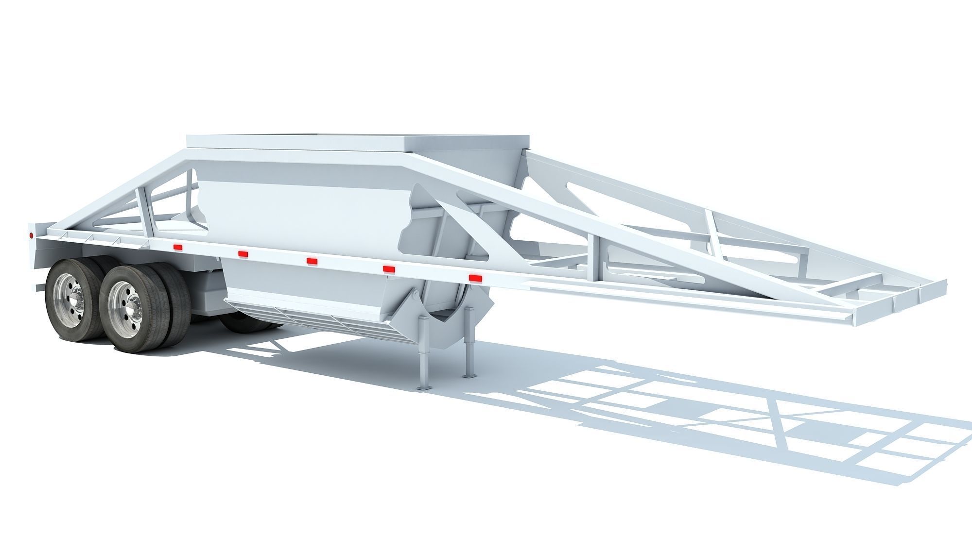 Bottom Dump Trailer 3D model_1