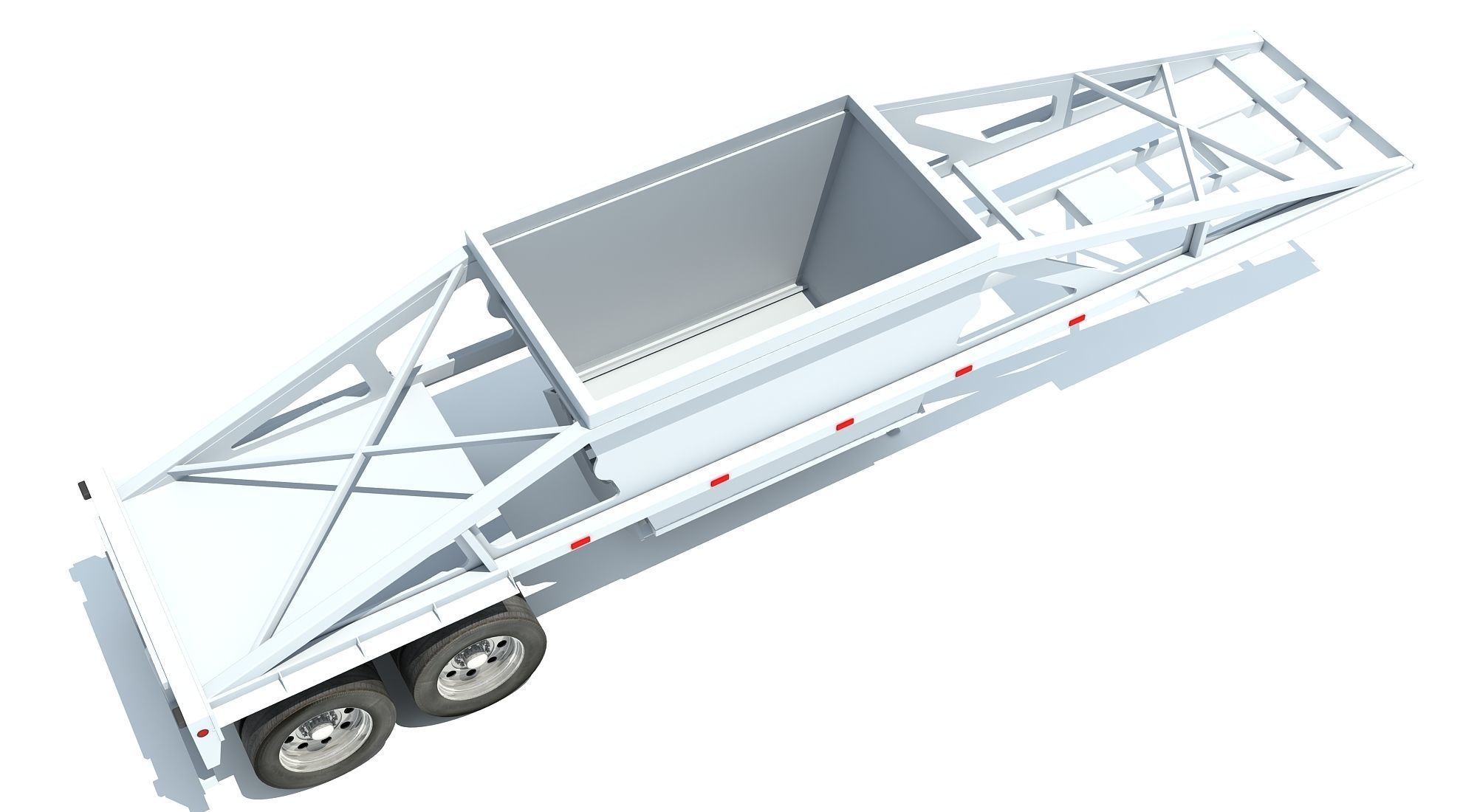 Bottom Dump Trailer 3D model_5