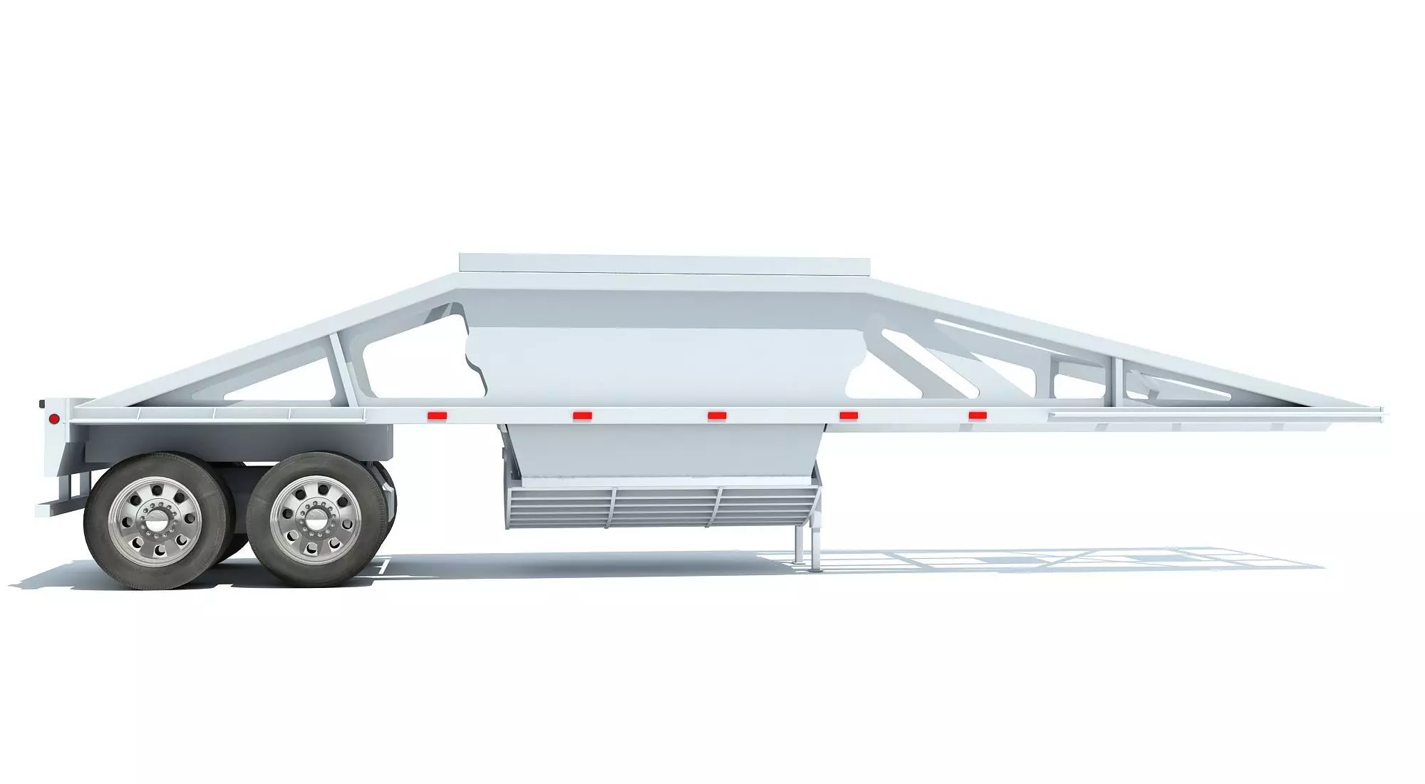 Bottom Dump Trailer 3D model_0