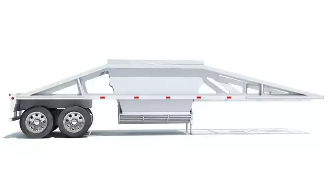 Bottom Dump Trailer 3D model