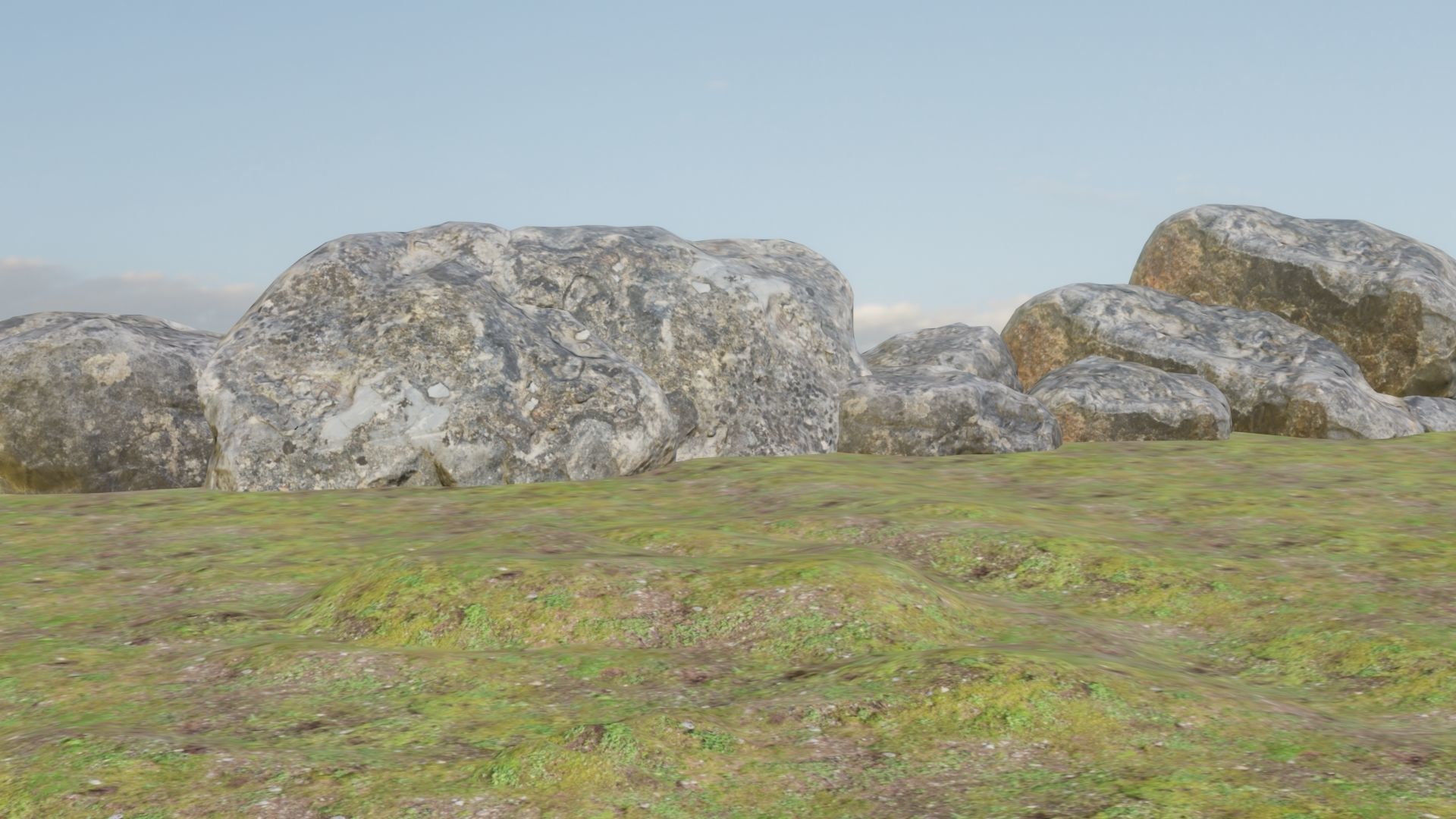 3d scanet rock Low-poly 3D model_4