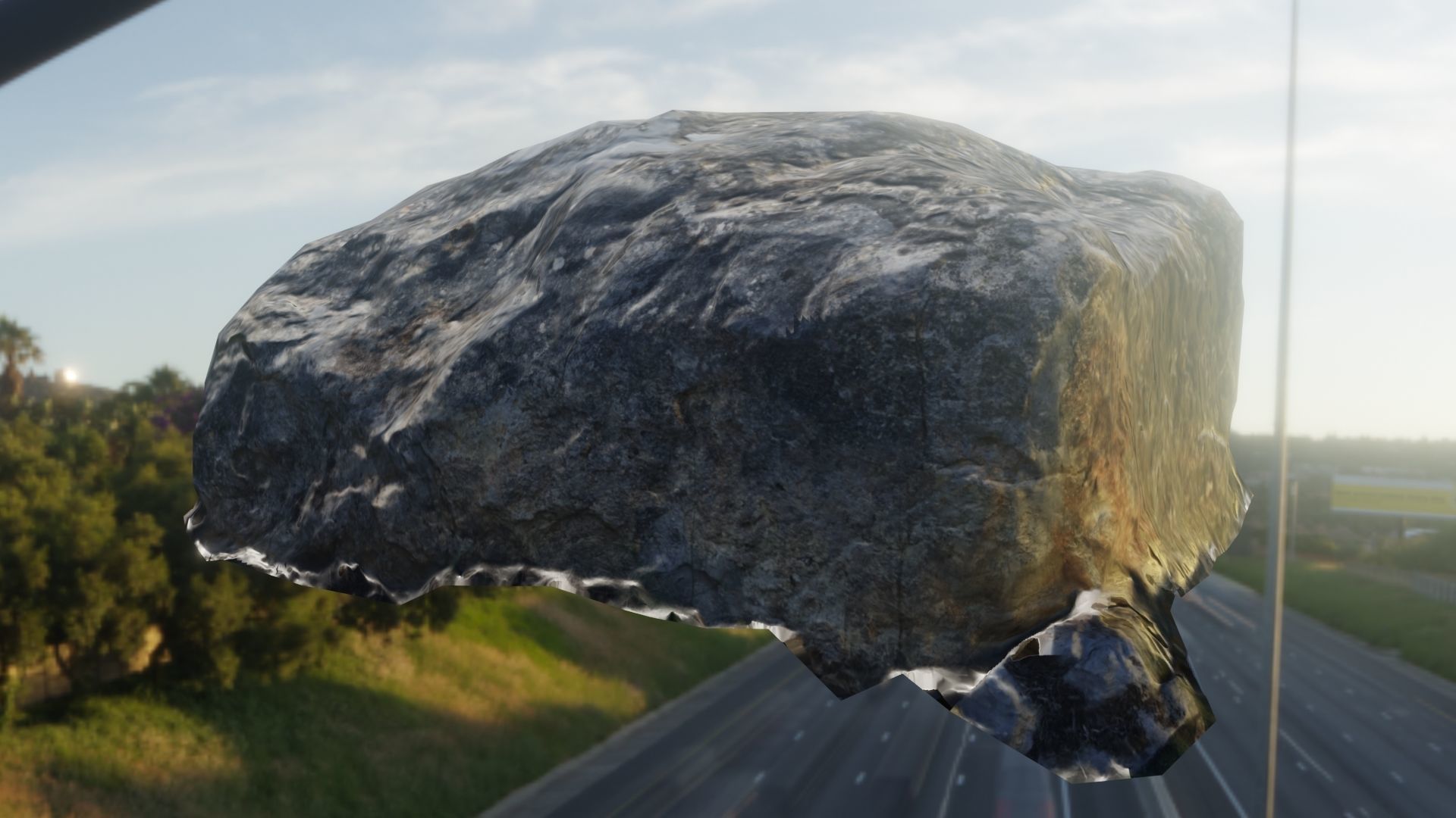 3d scanet rock Low-poly 3D model_7