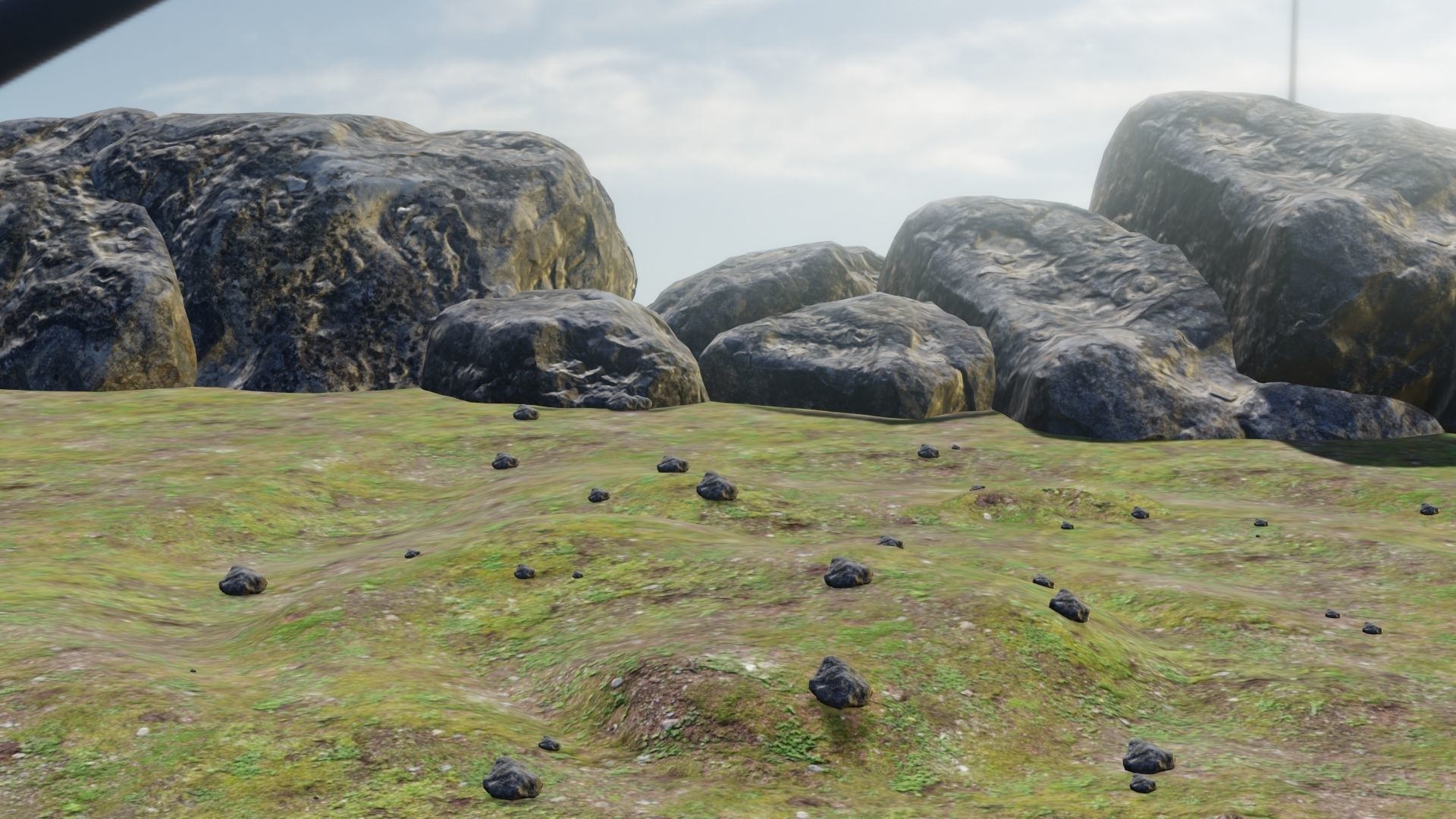 3d scanet rock Low-poly 3D model_5