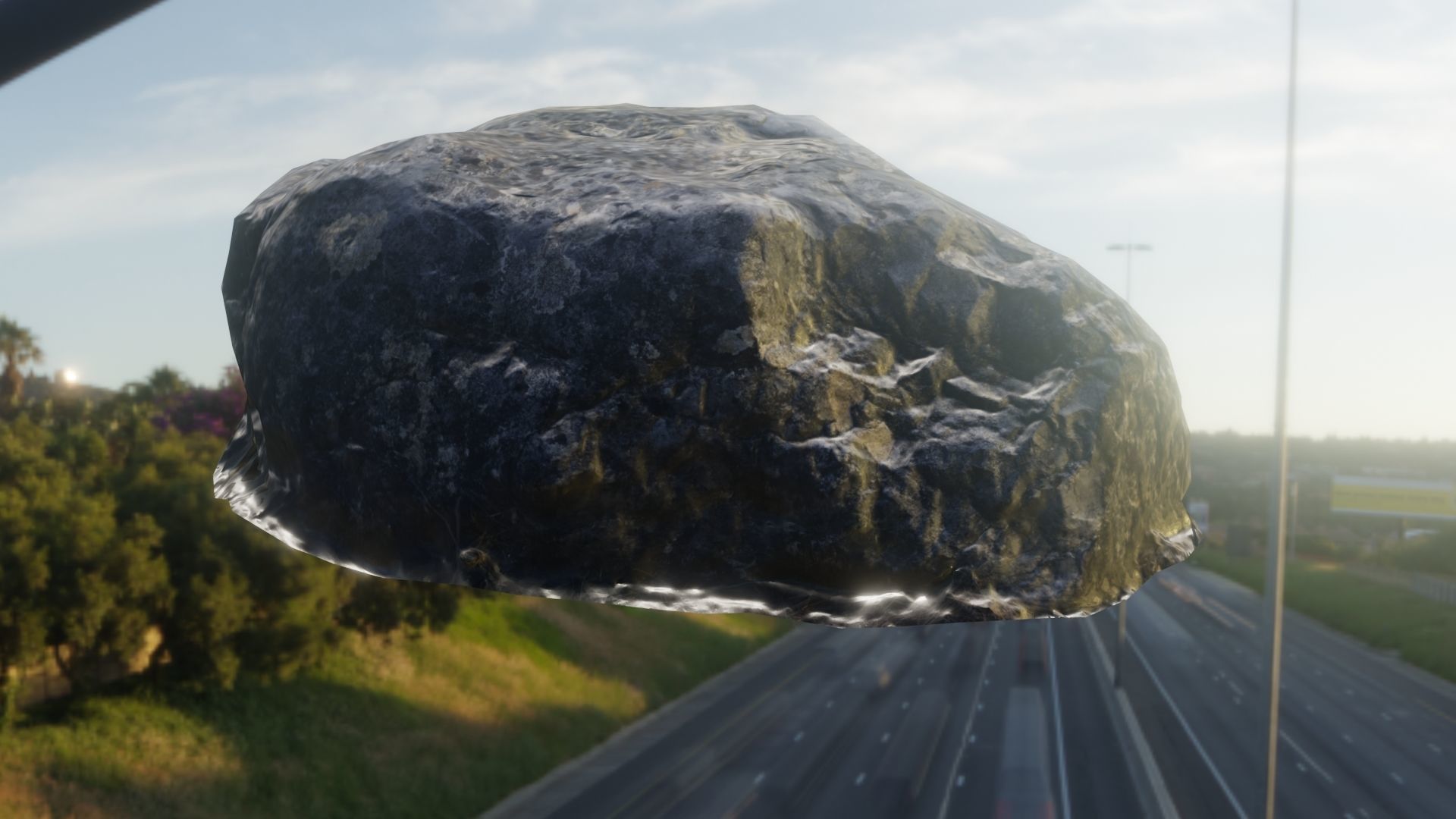 3d scanet rock Low-poly 3D model_6