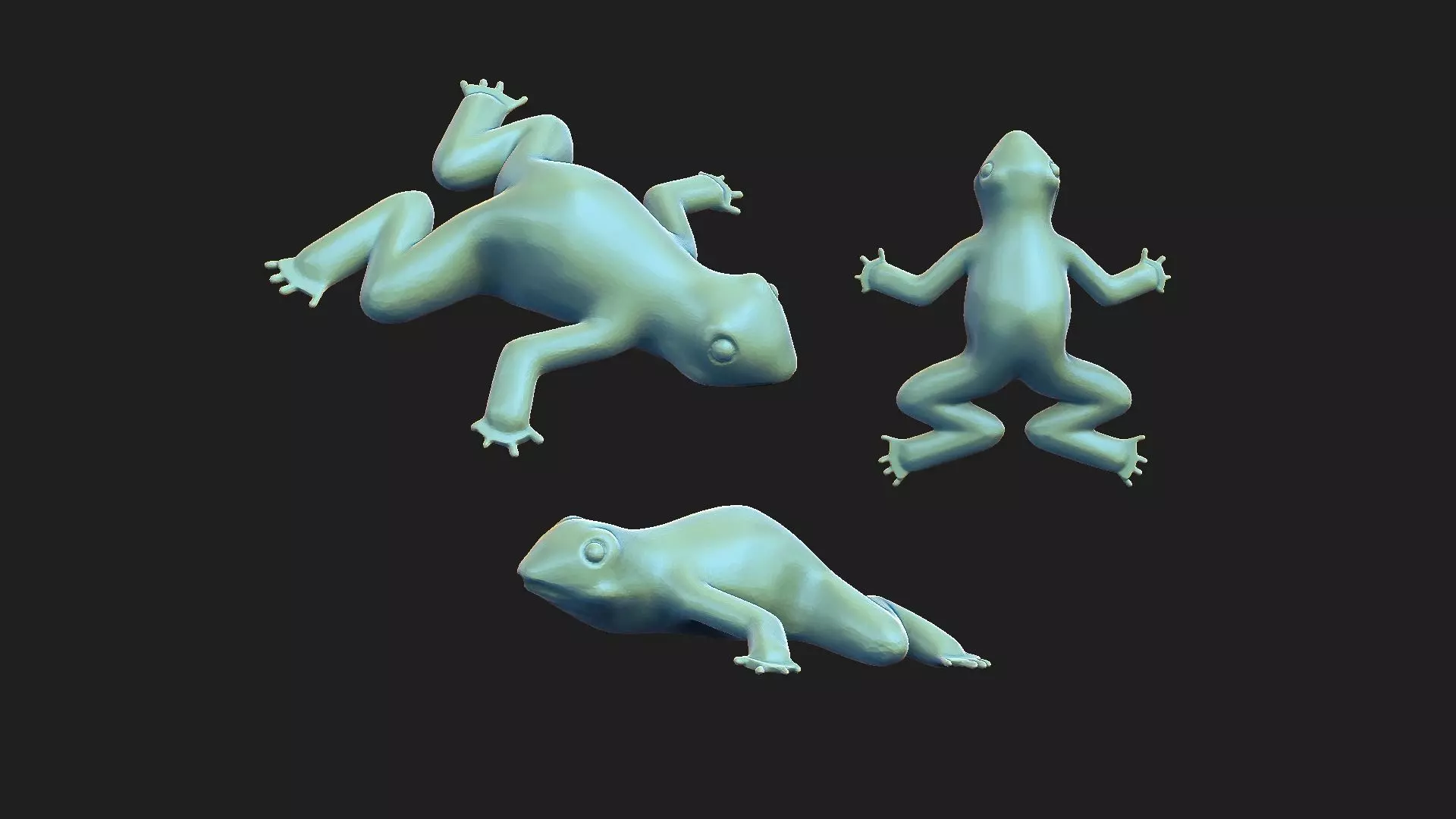 frog 3d model 3D print model