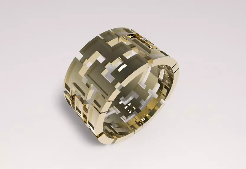 Model 105 Man ring 3D print model