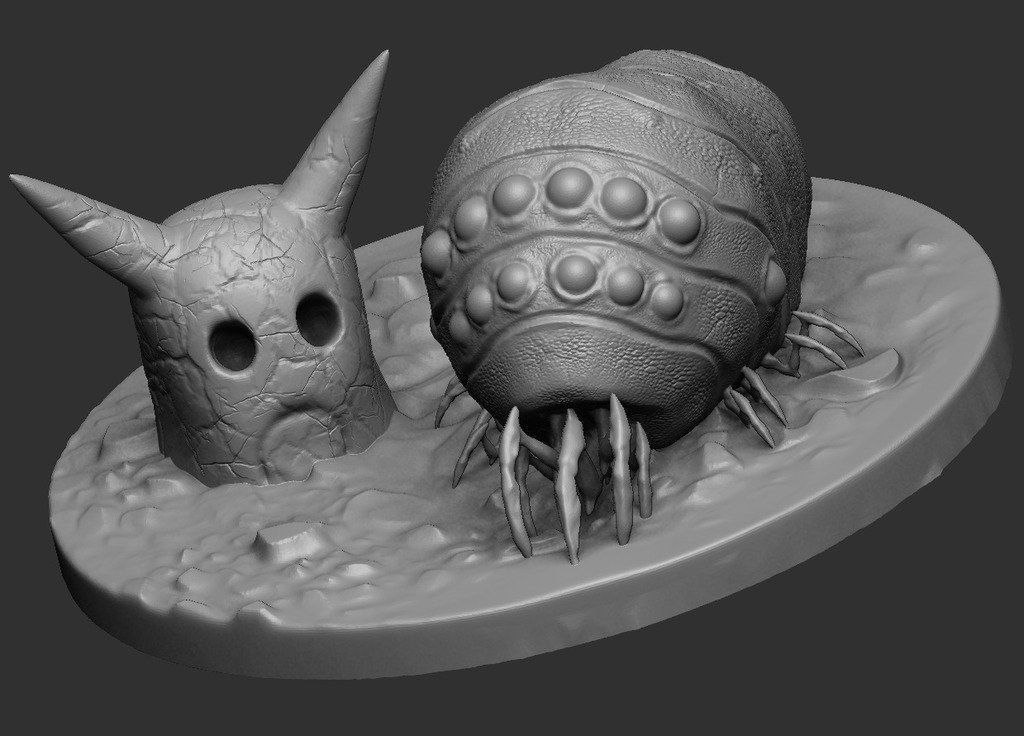 Ohmu Scene and Lone 3D Print Concept 3D print model_2