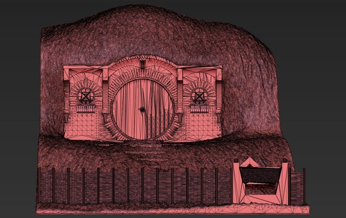 Bag End Shire Lord of the Rings 3D printing ready stl obj 3D print model_48