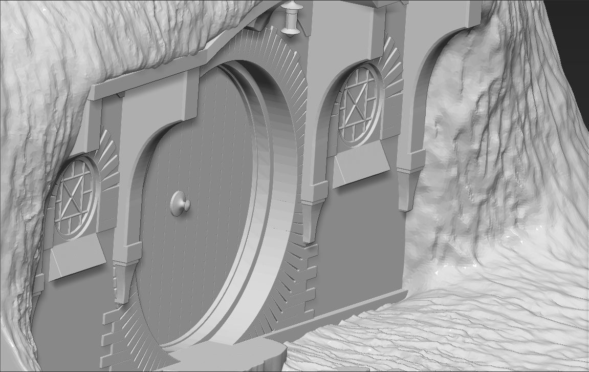 Bag End Shire Lord of the Rings 3D printing ready stl obj 3D print model_26