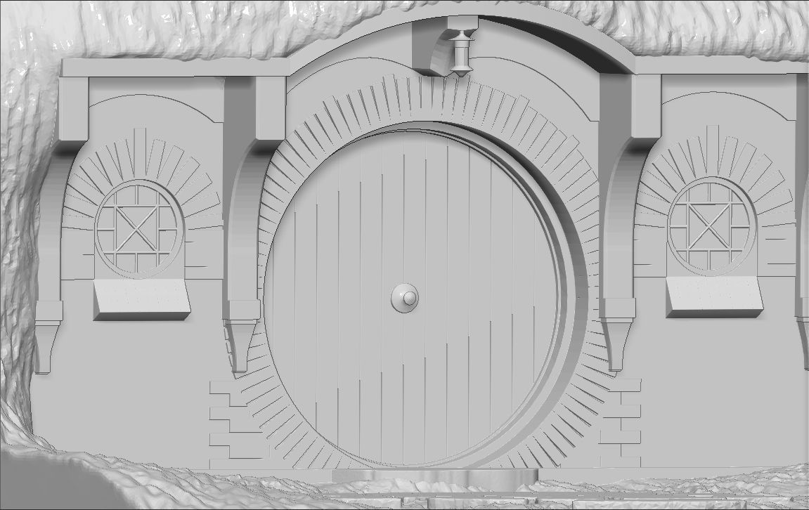 Bag End Shire Lord of the Rings 3D printing ready stl obj 3D print model_14