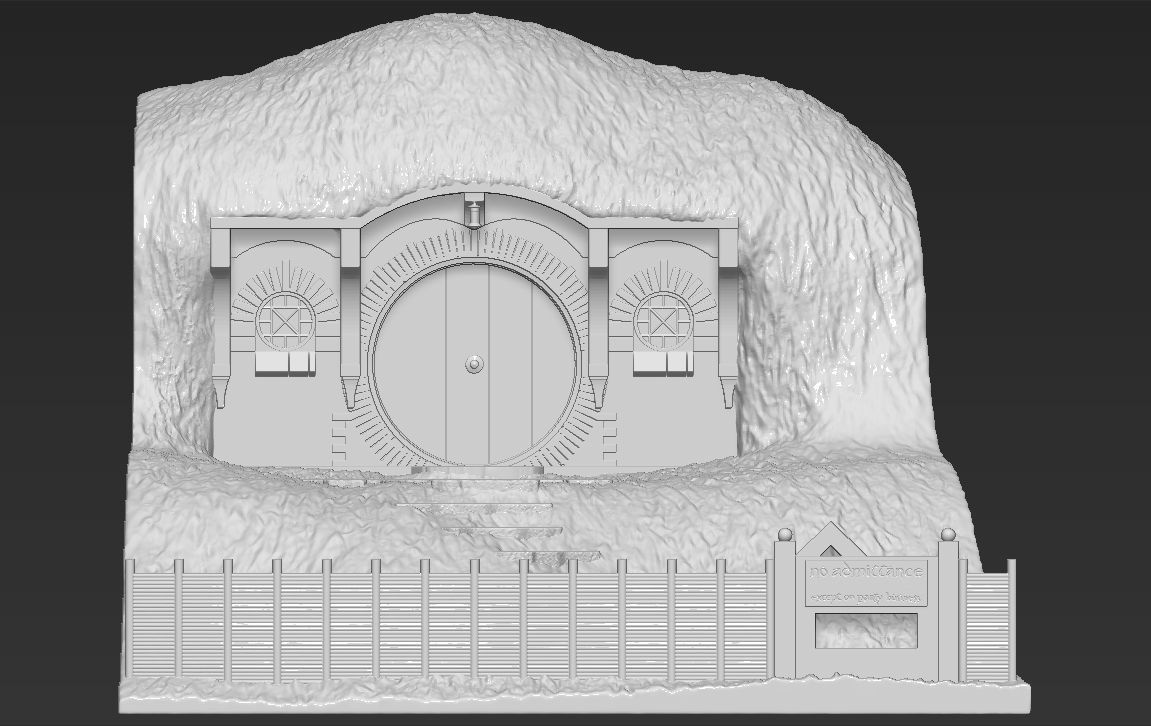 Bag End Shire Lord of the Rings 3D printing ready stl obj 3D print model_42