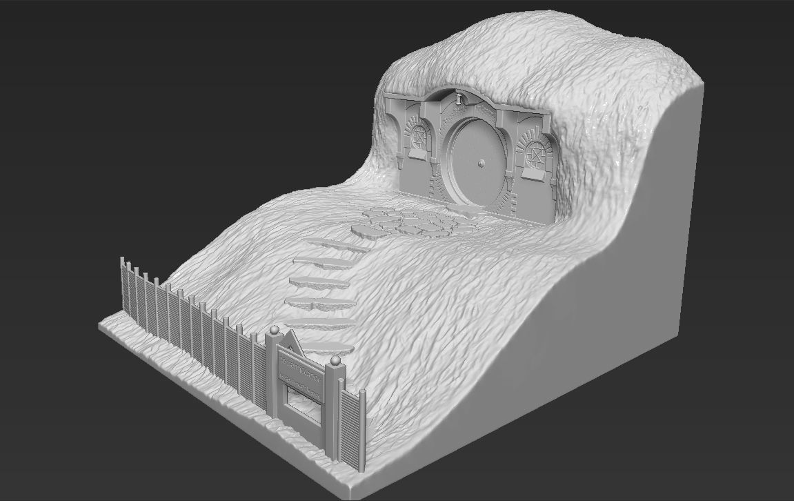 Bag End Shire Lord of the Rings 3D printing ready stl obj 3D print model_10