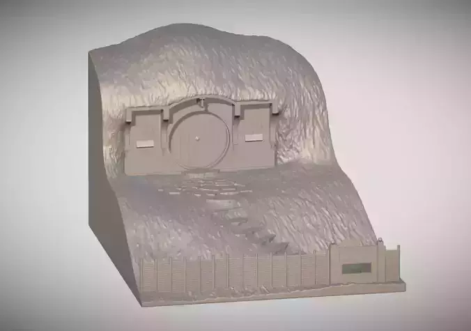 Bag End Shire Lord of the Rings 3D printing ready stl obj 3D print model