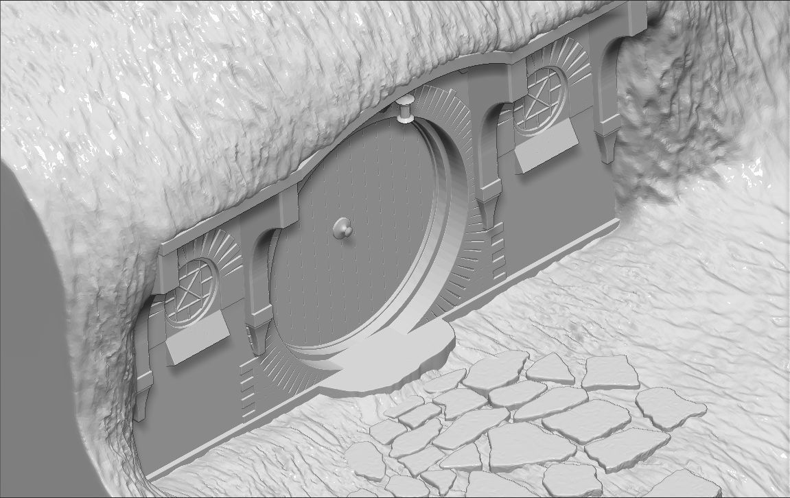 Bag End Shire Lord of the Rings 3D printing ready stl obj 3D print model_27