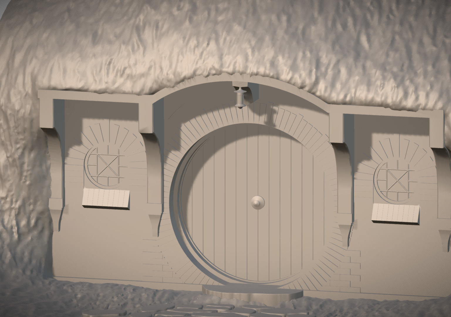 Bag End Shire Lord of the Rings 3D printing ready stl obj 3D print model_2