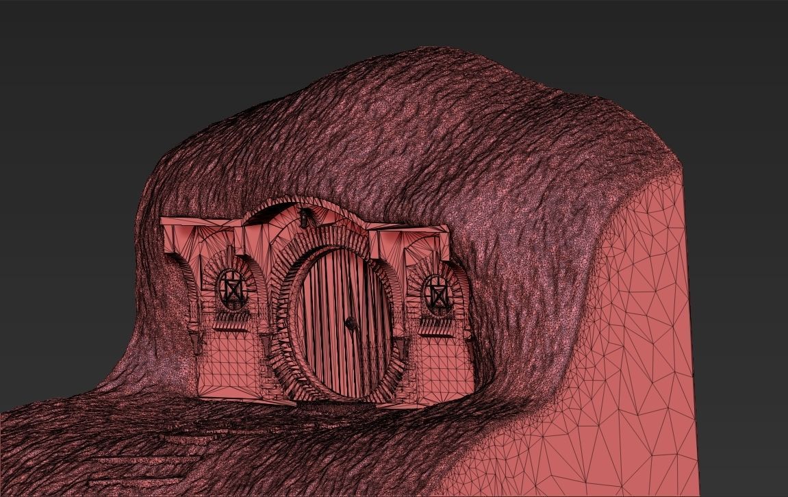 Bag End Shire Lord of the Rings 3D printing ready stl obj 3D print model_50