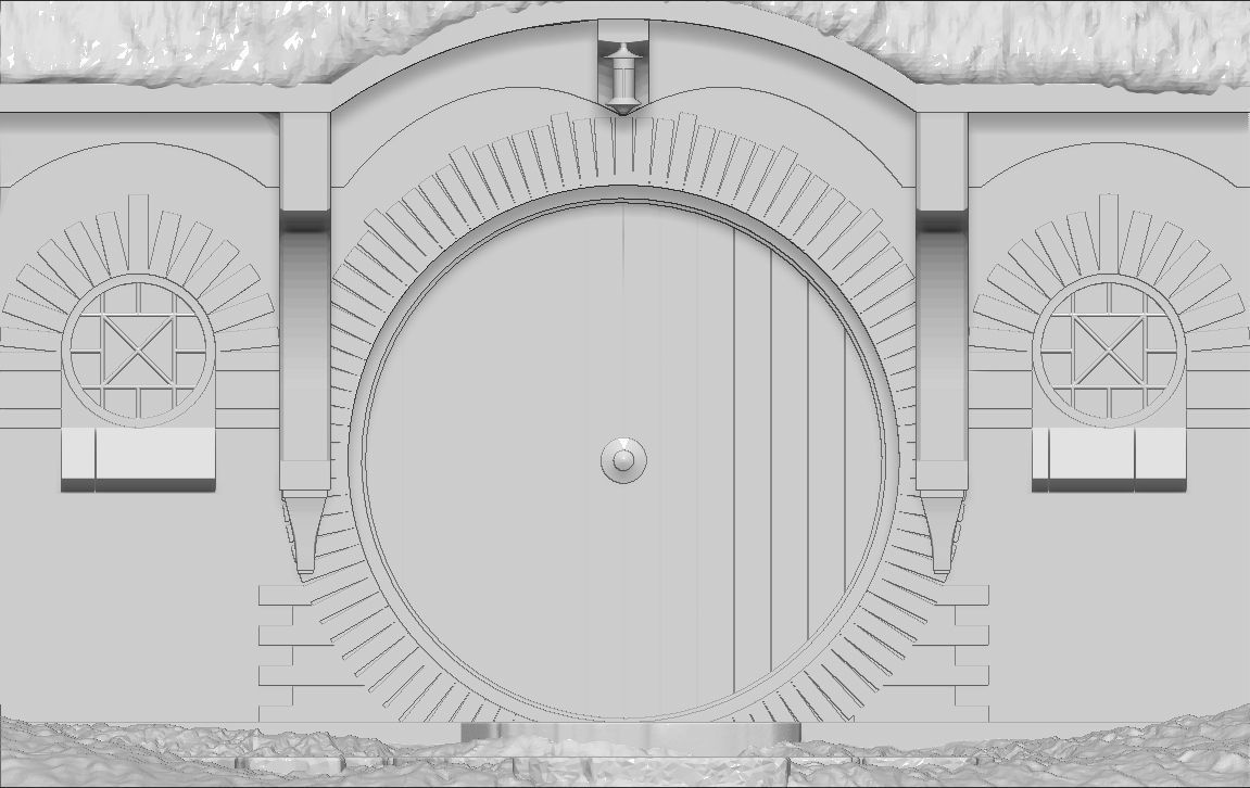 Bag End Shire Lord of the Rings 3D printing ready stl obj 3D print model_13