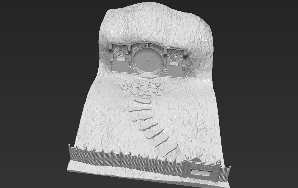 Bag End Shire Lord of the Rings 3D printing ready stl obj 3D print model_12