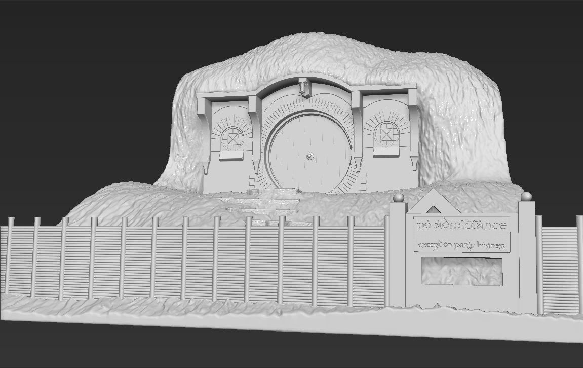 Bag End Shire Lord of the Rings 3D printing ready stl obj 3D print model_8
