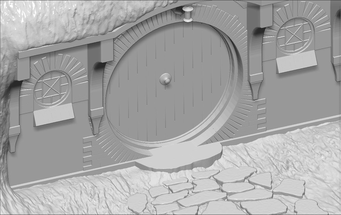 Bag End Shire Lord of the Rings 3D printing ready stl obj 3D print model_15