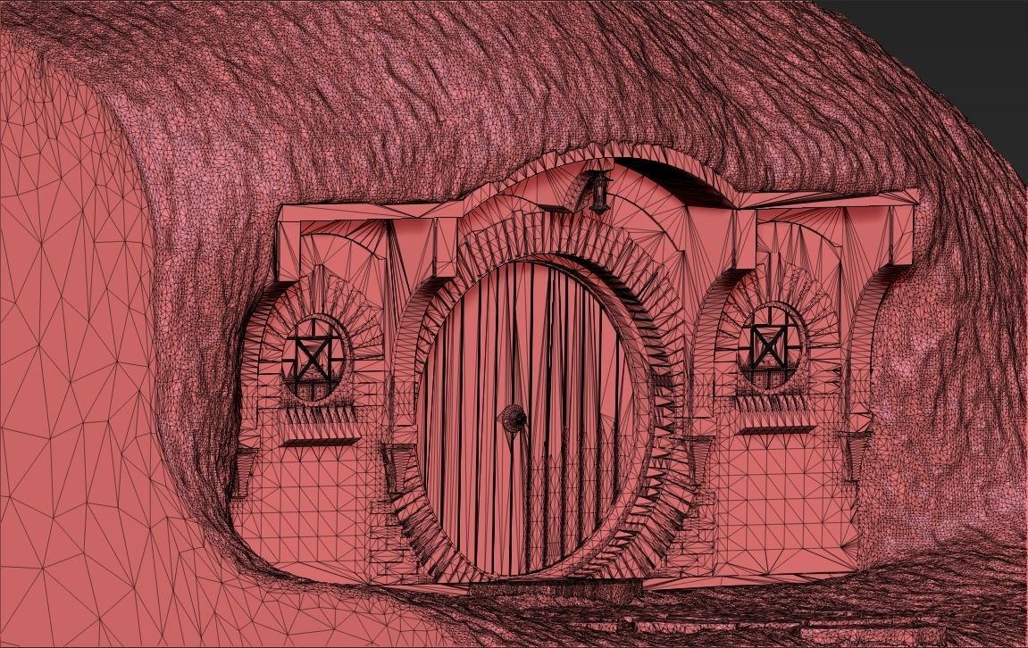 Bag End Shire Lord of the Rings 3D printing ready stl obj 3D print model_49