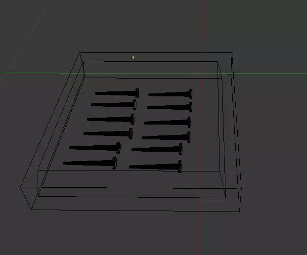 box of nails free Free low-poly 3D model