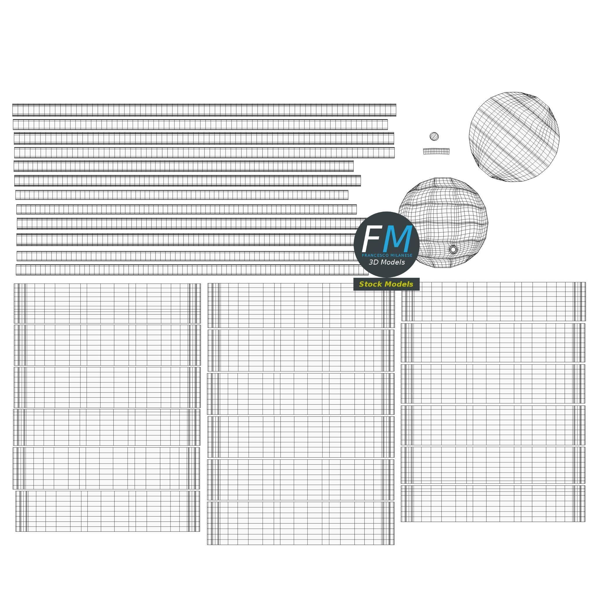 Wooden barrel 3D model_11