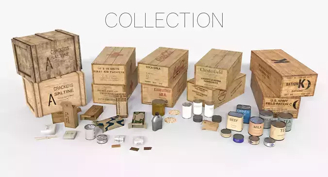 WWII Combat Rations Collection  WWII Combat Rations Collection