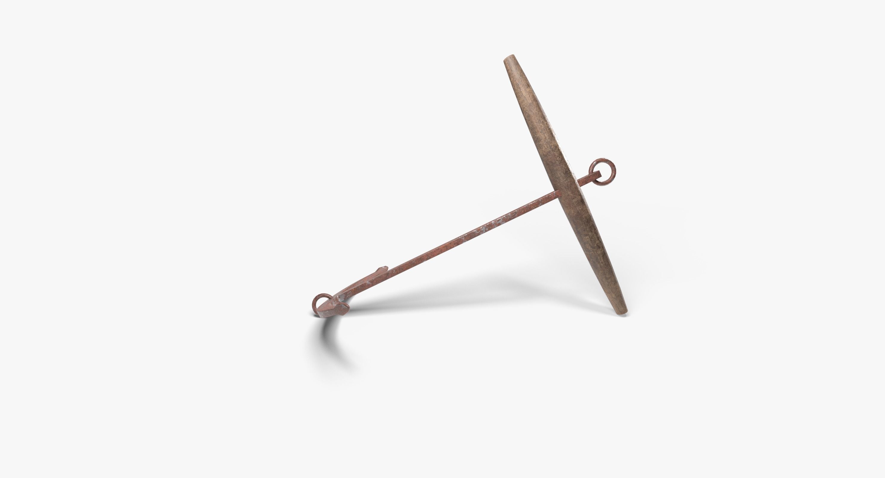 Medieval Anchor Low-poly 3D model_6