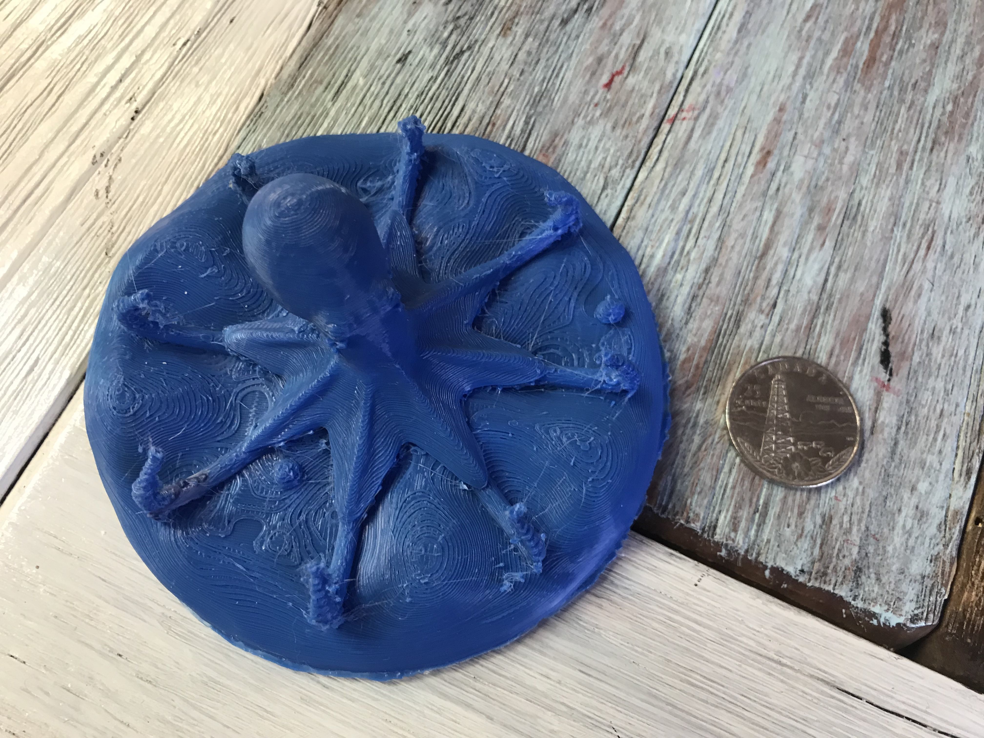 Red Octopus Figurine 3D print model_26