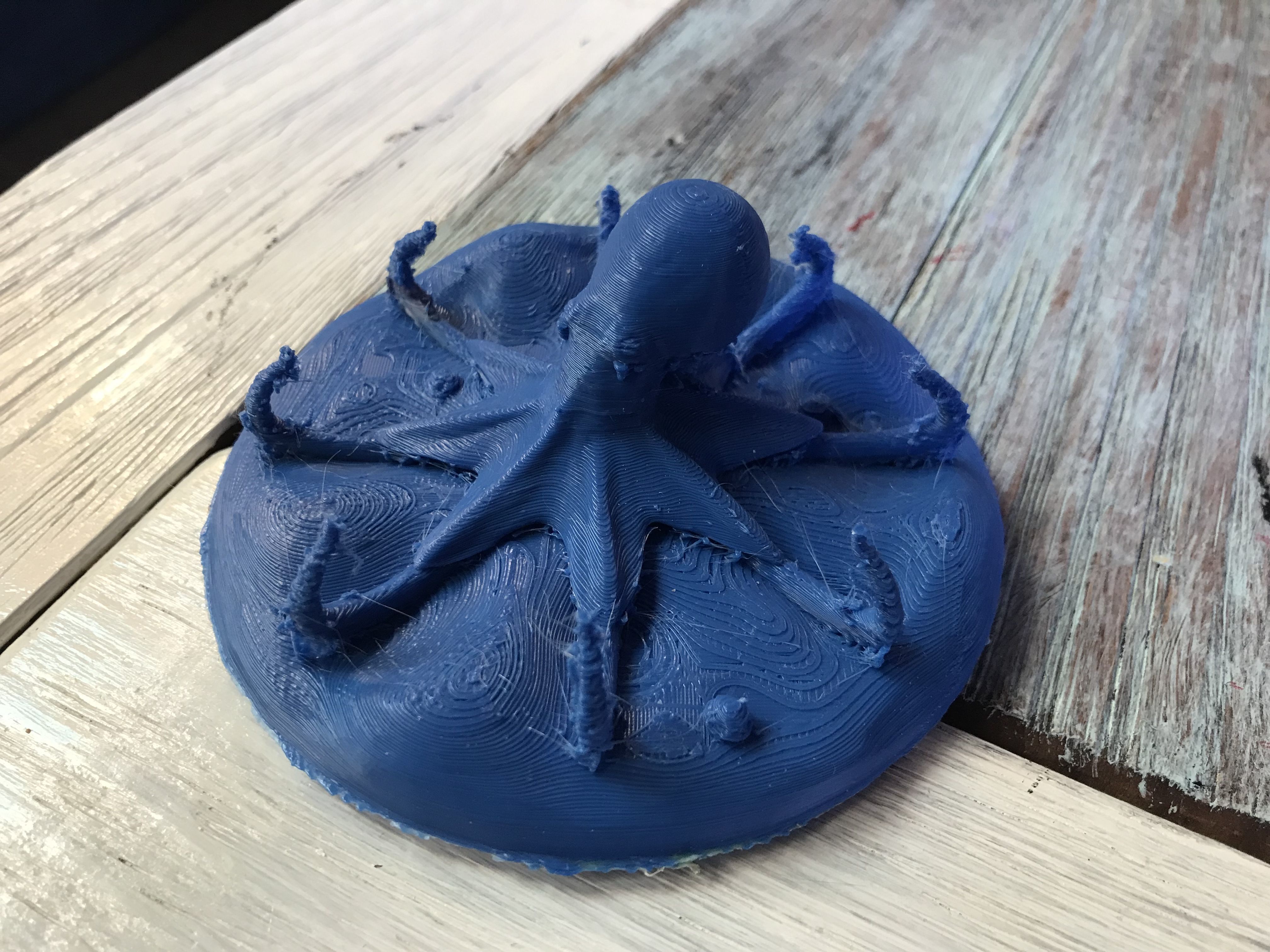 Red Octopus Figurine 3D print model_24