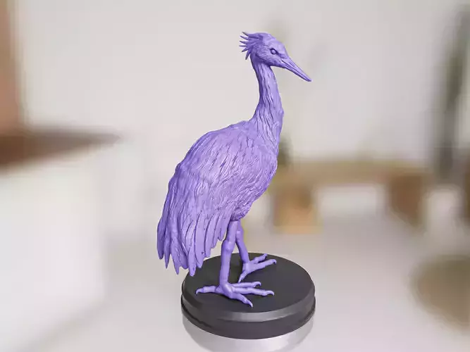 Standing Crane Sculpture