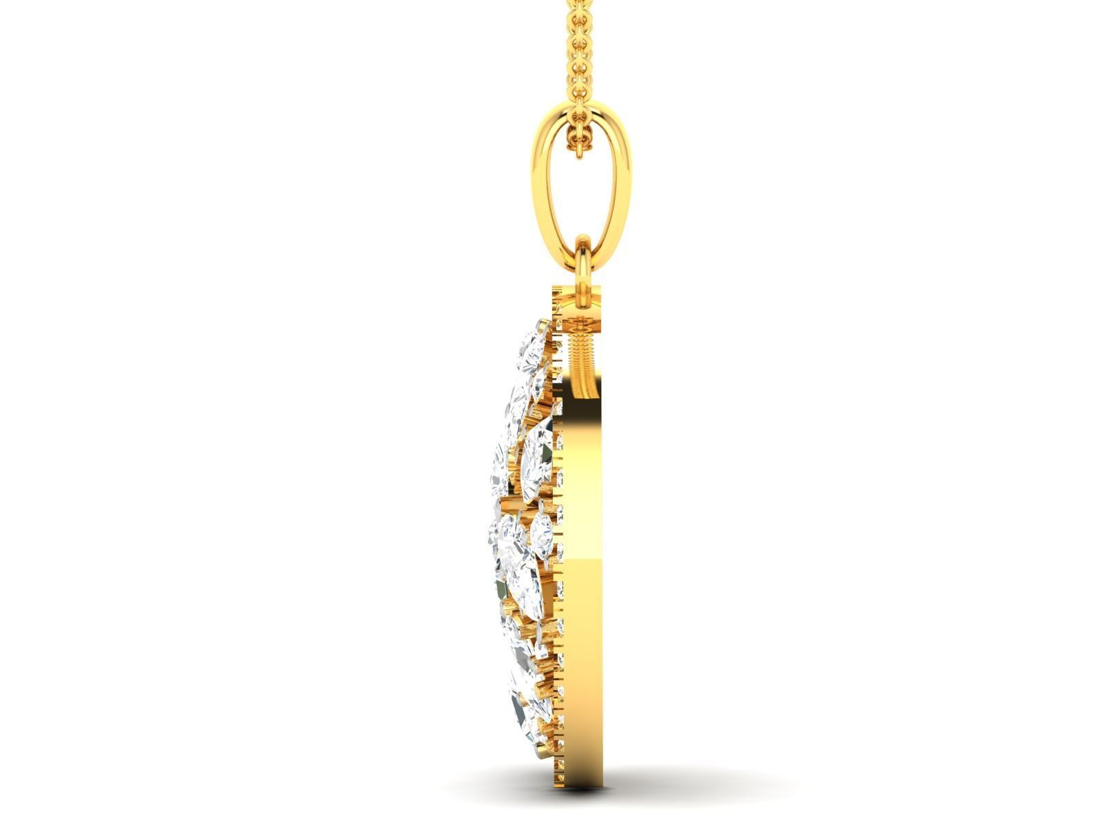 Women galaxy pendant 3dm stl render detail 3D print model 3D print model_5